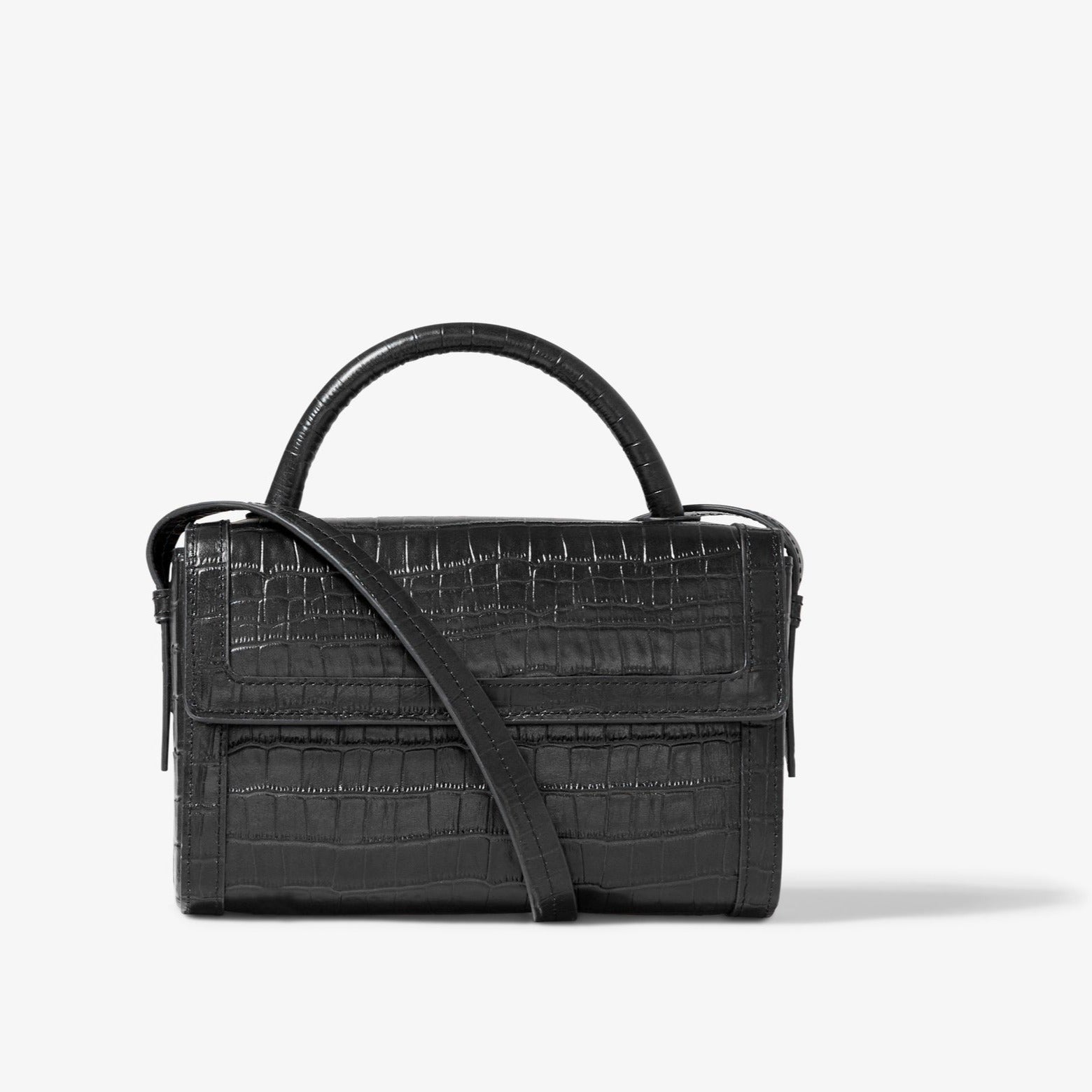 Black cheap croc crossbody