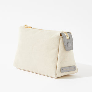 No. 30 The Small Canvas Pouch Pebble – Neely & Chloe